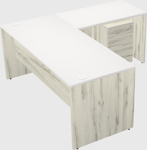 L-shaped office desk
