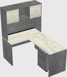L-shaped office desk