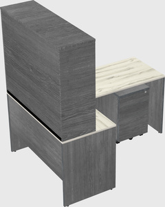 L-shaped office desk