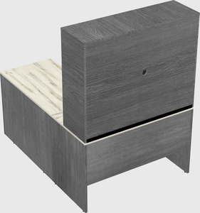 L-shaped office desk