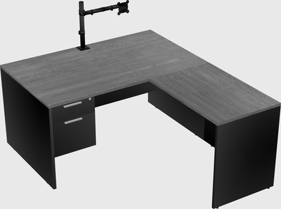 L-shaped office desk