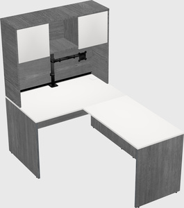 L-shaped office desk