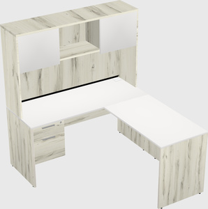 L-shaped office desk
