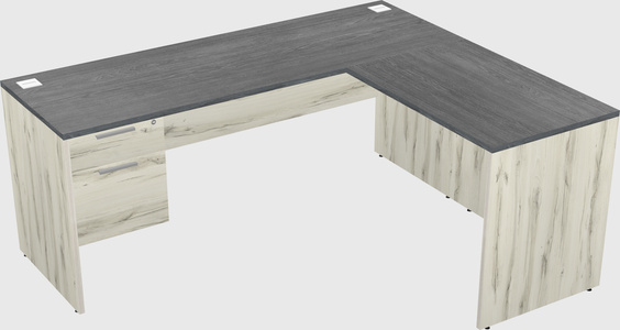 L-shaped office desk