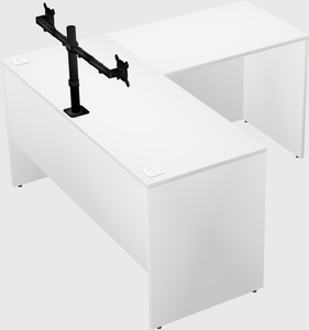 L-shaped office desk