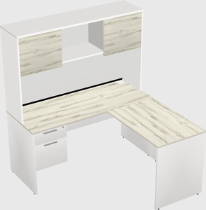L-shaped office desk