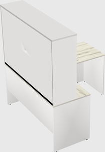 L-shaped office desk