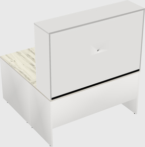 L-shaped office desk
