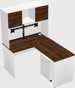 L-shaped office desk