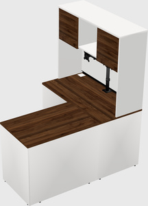 L-shaped office desk