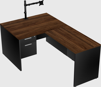 L-shaped office desk