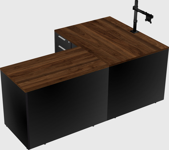 L-shaped office desk