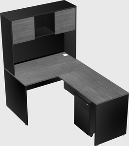 L-shaped office desk