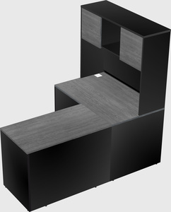 L-shaped office desk