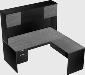 L-shaped office desk