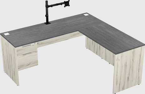 L-shaped office desk