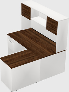 L-shaped office desk
