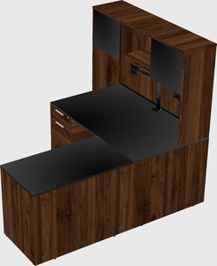 L-shaped office desk