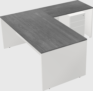 L-shaped office desk