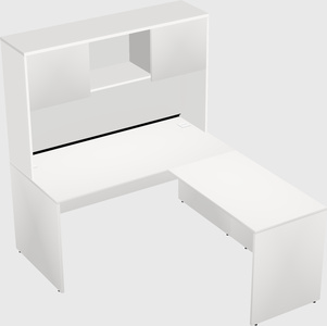 L-shaped office desk
