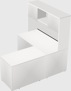 L-shaped office desk