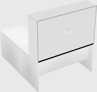L-shaped office desk