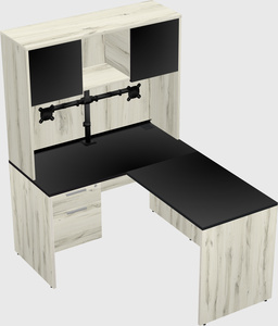 L-shaped office desk
