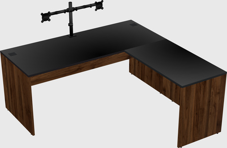 L-shaped office desk