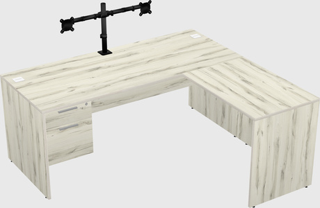 L-shaped office desk