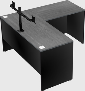L-shaped office desk