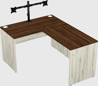 L-shaped office desk