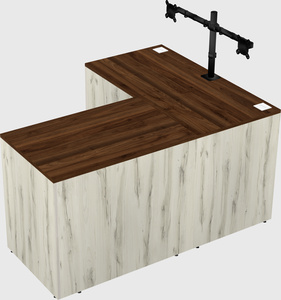 L-shaped office desk