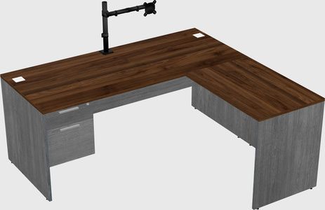 L-shaped office desk