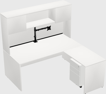 L-shaped office desk