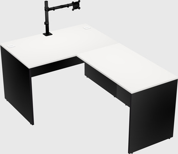 L-shaped office desk