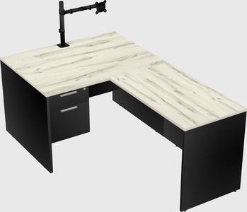 L-shaped office desk