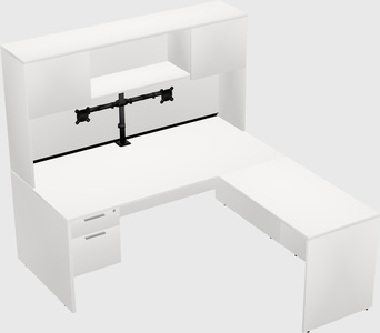 L-shaped office desk