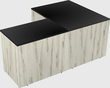 L-shaped office desk