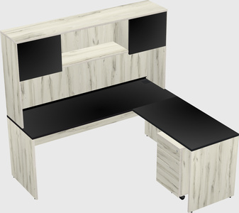 L-shaped office desk