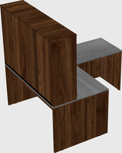L-shaped office desk