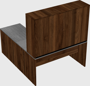 L-shaped office desk