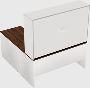 L-shaped office desk