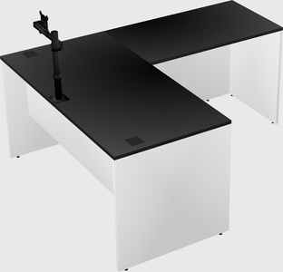 L-shaped office desk