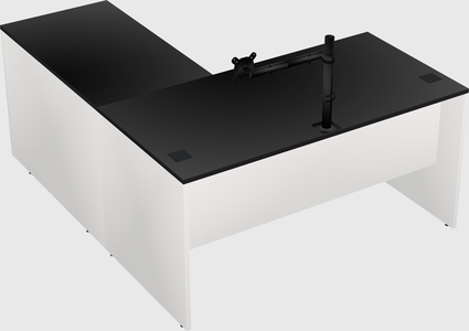 L-shaped office desk