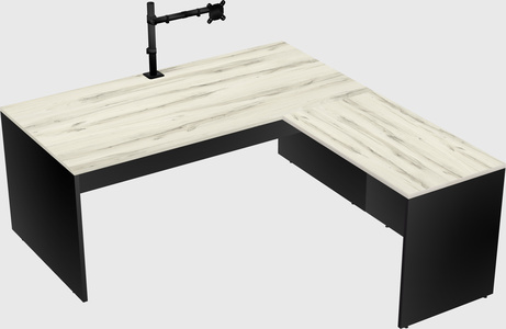 L-shaped office desk