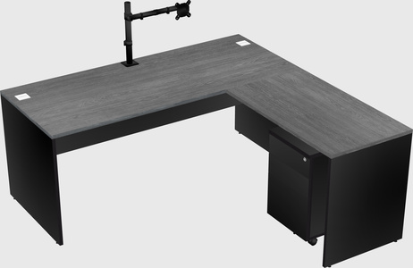L-shaped office desk