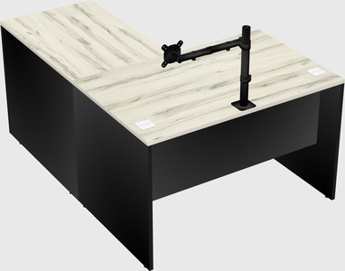 L-shaped office desk