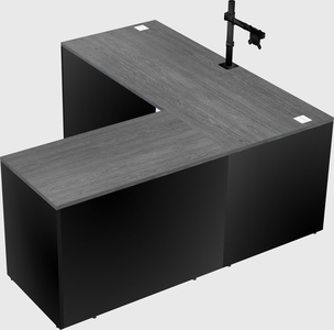 L-shaped office desk