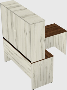 L-shaped office desk
