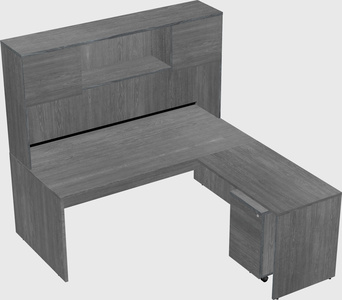L-shaped office desk